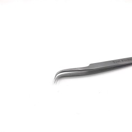 Tool Alement Canadian Stainless Steel 12cm Semi Curve Eyelash Tweezers M-PK14-8004