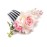 Kercisbeauty Blush Pink Rose Hair Comb Leaf Headpiece Wedding Bridal Side Headpiece Vinage Hair Dress Boho Hair Comb Women Girls Festival Party Carnival Headpiece