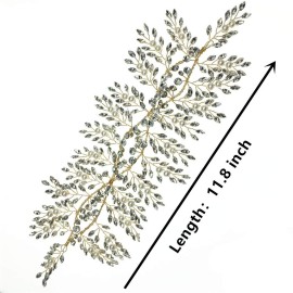 ROSEEDEN Handmade Rhinestone Headpieces Crystal Bridal Hair Accessories Wedding Head Pieces for Bride and Bridesmaids (Gold) ROSEEDEN Handmade Rhinestone Headpieces Crystal Bridal Hair Accessories Wedding Head Pieces for Bride and Bridesmaids (Gold)