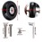 OwnMy 60mm x 17mm Luggage Suitcase Replacement Wheels, Rubber Swivel Caster Wheels Bearings Repair Kits, A Set of 2