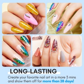 Makartt Nail Foil Glue Gel for Nail, Foil Gel Transfer for Nails Art Stickers Strong Adhesion Foil Transfer Gel Soak Off Nail Foil Kit Gel Nail Glue Manicure Salon DIY UV Lamp Required 15ML 2pcs Makartt Nail Foil Glue Gel for Nail, Foil Gel Transfer for Nails Art Stickers Strong Adhesion Foil Transfer Gel Soak Off Nail Foil Kit Gel Nail Glue Manicure Salon DIY UV Lamp Required 15ML 2pcs