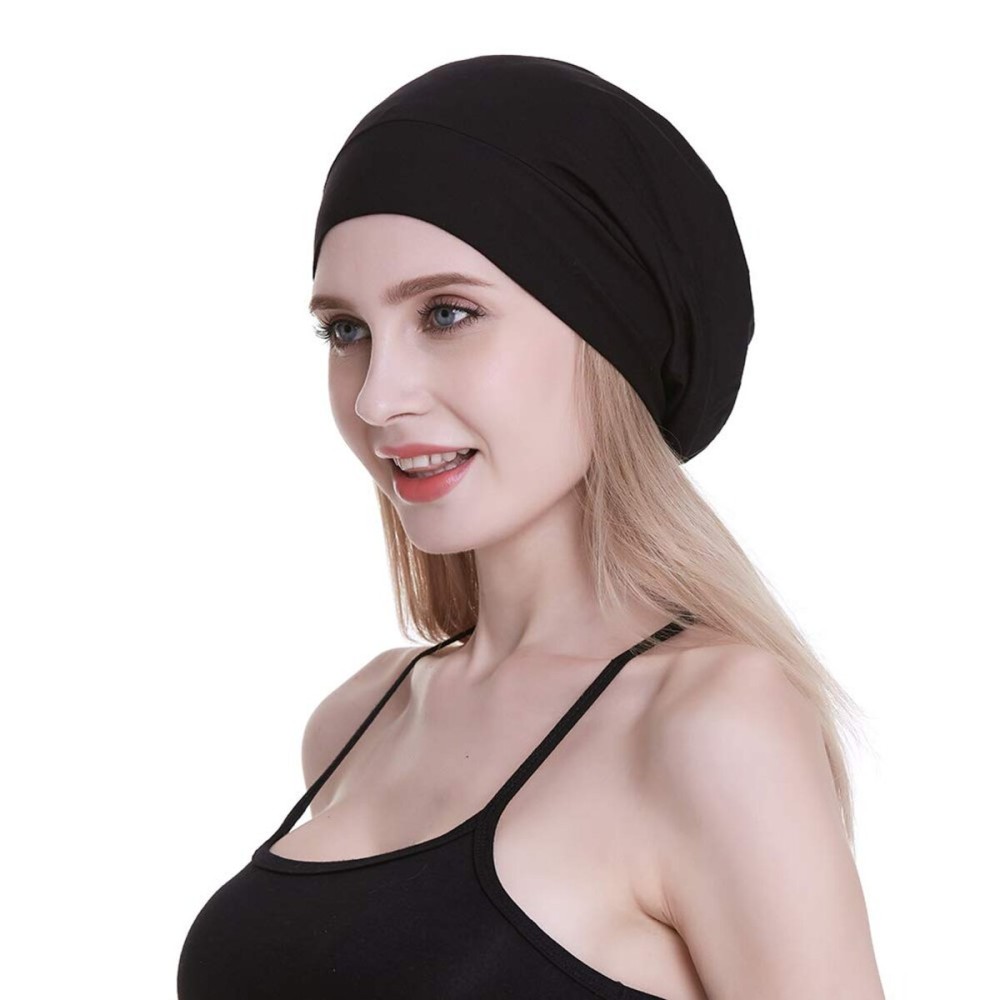 Satin Cap 100% Mulberry Silk Lined Sleeping Hats for Natural Hair