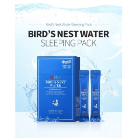 [K Beauty Snp] Overnight Bird\'s Nest Night Cream | Travel Size Individual Packaging | Hydrating and Protecting for All Dry Skin Types | Korean Face Skincare | Overnight Facial Skin Care | 20 Pack