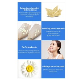 [K Beauty Snp] Overnight Bird\'s Nest Night Cream | Travel Size Individual Packaging | Hydrating and Protecting for All Dry Skin Types | Korean Face Skincare | Overnight Facial Skin Care | 20 Pack