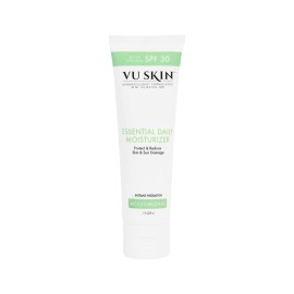 VU SKIN SYSTEM Essential Daily Moisturizer with SPF 30 - Doctor Formulated Facial Moisturizer with Cucumber and Grape Seed Extracts Hydrates and Protects Skin (3 oz)