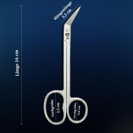 SMI 16 cm Long Handle Toenail Scissors for Seniors Podiatrist Nail Clippers for Disabled Thick & Ingrown Nails Stainless Steel Nail Scissors Nail Cutters (Large)