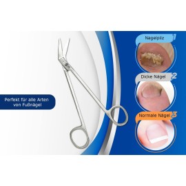 SMI 15,5 cm Long Handle Toenail Scissors for Seniors Podiatrist Nail Clippers for Disabled Thick & Ingrown Nails Stainless Steel Nail Scissors Nail Cutters SMI 15,5 cm Long Handle Toenail Scissors for Seniors Podiatrist Nail Clippers for Disabled Thick & Ingrown Nails Stainless Steel Nail Scissors Nail Cutters