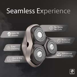 Skull Shaver Forte PRO 3 Head Replacement Blade | Electric Shaver Replacement Heads