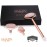 UMAZIN Metal Facial Jade Roller Set - All Natural 100% Authentic Jade Rose Quartz Stone - 3in1 Acupuncture Face Roller for Wrinkles Antiaging Firming Skin - Jade Roller for Face Forehead Neck Body