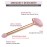 UMAZIN Metal Facial Jade Roller Set - All Natural 100% Authentic Jade Rose Quartz Stone - 3in1 Acupuncture Face Roller for Wrinkles Antiaging Firming Skin - Jade Roller for Face Forehead Neck Body