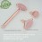 UMAZIN Metal Facial Jade Roller Set - All Natural 100% Authentic Jade Rose Quartz Stone - 3in1 Acupuncture Face Roller for Wrinkles Antiaging Firming Skin - Jade Roller for Face Forehead Neck Body