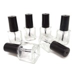 Honbay 6PCS 5ml Empty Nail Polish Glass Bottles with Brush Cap