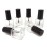 Honbay 6PCS 5ml Empty Nail Polish Glass Bottles with Brush Cap