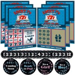 Pregnancy Announcement Scratch Off - 6 Pregnancy Scratch Offs Included - Comes with Pregnancy Stickers