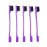 Honbay 5PCS Double Sided Edge Brushes 2 In 1 Edge Control Hair Brush Comb Combo (Purple)
