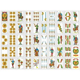 Liliane Collection Playing Cards - Full Deck with 50 Cards - Smooth Plastic Coated Cards - Beautifully Artistic Traditional Design