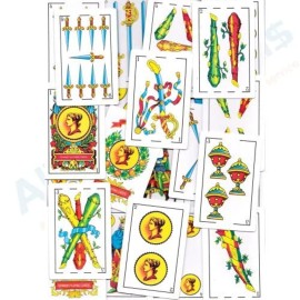 Liliane Collection Playing Cards - Full Deck with 50 Cards - Smooth Plastic Coated Cards - Beautifully Artistic Traditional Design