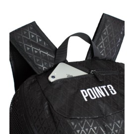 Point 3 Road Trip 2.0 Backpack Basketball Backpack with Drawstrong Closure | Ventilated Mesh Shoe Pocket Compartment | Black