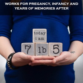 Rustic Baby Monthly Milestone Blocks, Baby Boy Milestone Blocks, Best Baby Gifts for Baby Showers, Newborn Photography Props, Baby Photo Props, Complete Month Baby Milestone Blocks