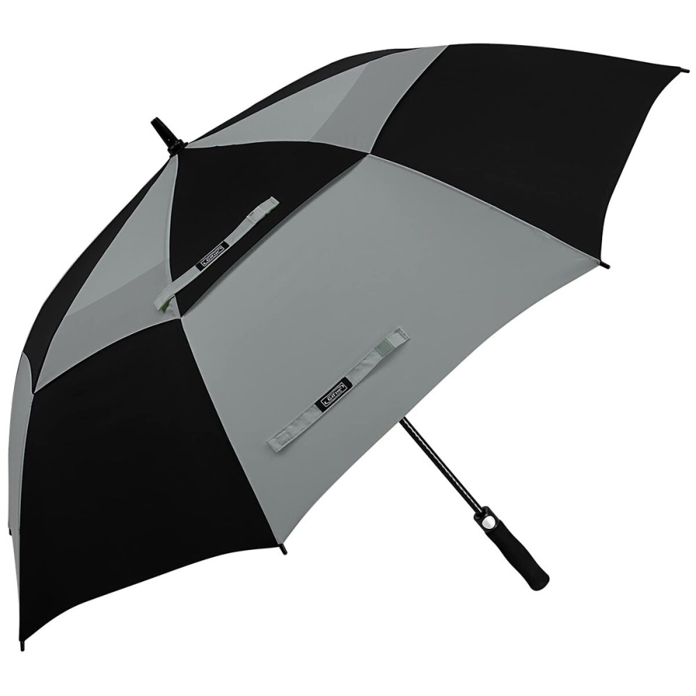 G4Free 54 Inch Automatic Open Golf Umbrella Windproof Extra Large Oversize Double Canopy Vented Windproof Waterproof Stick Umbrellas for Men (Black/Gray) G4Free 54 Inch Automatic Open Golf Umbrella Windproof Extra Large Oversize Double Canopy Vented Windproof Waterproof Stick Umbrellas for Men (Black/Gray)