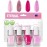 Eternal Glitter Nail Polish Set for Women (PINKY PROMISE) - Light Pink Nail Polish Set for Girls | Quick Dry & Long Lasting Nail Polish Kit for Home DIY Mani Pedi | Made in USA, 13.5mL (Set of 4)