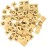 Sunnyglade 200PCS Wood Letter Tiles/Wooden Scrabble Tiles A-Z Capital Letters for Crafts, Pendants, Spelling (200PCS)
