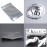50 Pack Mylar Bags - 5.5x7.8 Inch Resealable Clear Zip Lock Food Storage Bags, Food Safe Plastic Aluminum Material - Silver