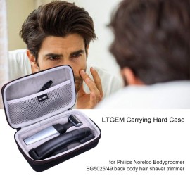 LTGEM EVA Hard Case for Philips Norelco Bodygroom Series 3500(BG5025/49) or Series 5000(BG5025/40) Showerproof Body Trimmer