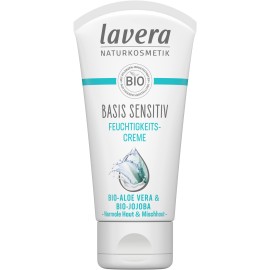 lavera Basis Sensitive Moisturizing Cream, vegan, organic skin care, natural and innovative cosmetics, 1.69 Fl Oz