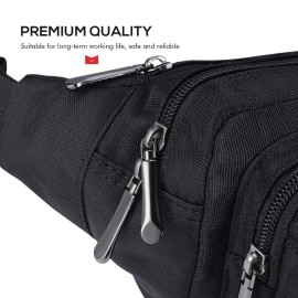 CXWMZY Fanny Packs For Women & Men Waist Pack Hip Bum Bag with Multi-Pockets Large Capacity Waterproof Casual Bum Bag for Disney Traveling Casual Cycling Running Hiking