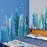 Amaonm Creative Cartoon Removable 3D Under The Sea World Nature Scenery Wall Stickers Ocean Grass Colorful Seaweed Baseboard Wall Decal for Wall Corner Nursery Room Bathroom Living Room (Grass)