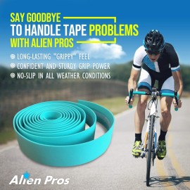 ALIEN PROS Bike Handlebar Tape EVA (Set of 2) Yellow - Enhance Your Bike Grip with These Bicycle Handle bar Tape - Wrap Your Bike for an Awesome Comfortable Ride (Set of 2, Yellow)