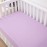 Belsden 3 Pack Microfiber Durable Crib Sheets Fitted, Silky Soft Smooth Breathable Baby Sheets Set for Girls, 28\'\'x52 Fits Standard Crib and Toddler Mattresses, Light Purple + Pink + White Colors
