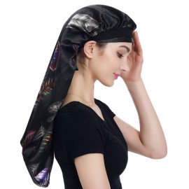 Satin Braid Bonnet Satin Wrap Scarf for Hair