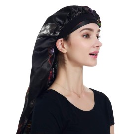 Satin Braid Bonnet Satin Wrap Scarf for Hair
