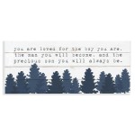 Stupell Industries You Are Loved For The Precious Son You Are Navy Blue Forest Wall Plaque Art Design By Artist Daphne Polselli, 7 x 17