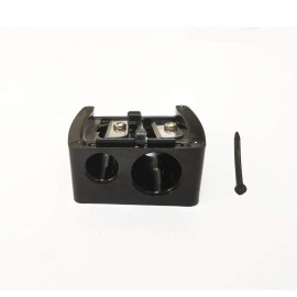 JOSALINAS Dual Makeup Sharpener (2 Pack) for Cosmetic Eyebrow Eyeliner Pencil Blue