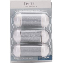 3 Different Replacement Roller Head for IWEEL/CIVYPRO/OTAZWA/ADAMPARK/ZIKILLYA/ELMCHEE/NICEBIRDIE Foot File Pedicure Tools for Feet Callus Shaver Pedicure kit for Cracked Heels and Dead Skin