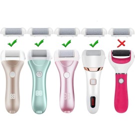 3 Different Replacement Roller Head for IWEEL/CIVYPRO/OTAZWA/ADAMPARK/ZIKILLYA/ELMCHEE/NICEBIRDIE Foot File Pedicure Tools for Feet Callus Shaver Pedicure kit for Cracked Heels and Dead Skin