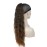 Wiginway 24 Inch Long Wave Ponytail Extension Magic Paste Heat Resistant Wavy Synthetic Wrap Around Ponytail Ombre Brown Hairpiece for Women (Ombre Brown)