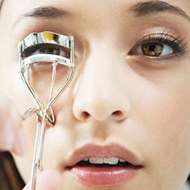 JOSALINAS Eyelash Lash Curler with 2 Silicone Refill Pads, Golden