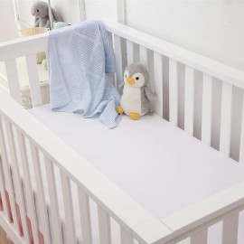 Belsden 3 Pack Microfiber Durable Crib Sheets Fitted, Silky Soft Smooth Breathable Baby Sheets Set for Boys Girls, 28\'\'x 52\'\' Fits Standard Crib and Toddler Mattresses, White + Gray + Lt Gray