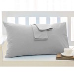 Travel Pillowcase 12x16 500 Thread Count Egyptian Cotton Set of 2 Toddler Pillowcase Zipper Closer 100% Egyptian Cotton (Toddler Travel 12x16 Zipper, Silver Grey Solid)