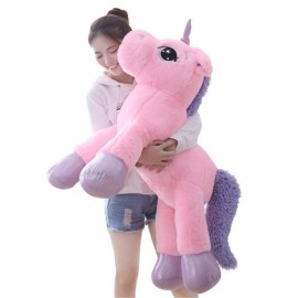 sofipal Giant Unicorn Stuffed Animal Toys,Large Pink Unicorns Plush Pillow Cushion for Birthday,Valentines,Bedroom 43