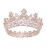 S SNUOY Rose Gold Crowns for Women Full Round Crystal Queen Tiaras and Crowns Pageant Party Costume Headbands Bridal Crowns for Wedding