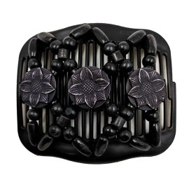 LOVEF 4 Pcs Wood Double Combs Magic Hair Clips Women Hair Combs Bun Maker Hair Accessories LOVEF 4 Pcs Wood Double Combs Magic Hair Clips Women Hair Combs Bun Maker Hair Accessories