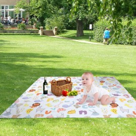 Baby Splat Mat for Under High Chair and Arts and Crafts, 51 Waterproof Wipeable Floor Protector, Anti-Slip Washable Splash Mat