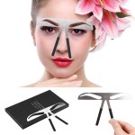 Akinami Eyebrow Enhancer - Permanent Eyebrow Ruler, Measure & Balance Tool with Stencil