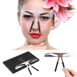 Akinami Eyebrow Enhancer - Permanent Eyebrow Ruler, Measure & Balance Tool with Stencil