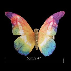 inSowni 20 Pack Multi Colors Butterfly Alligator Hair Clips Barrettes Bridal Wedding Accessories for Women Girls Kids